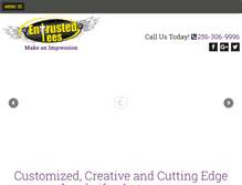 Tablet Screenshot of entrustedtees.com
